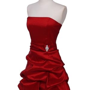 Red Tafetta Bubble Cocktail XL Dress